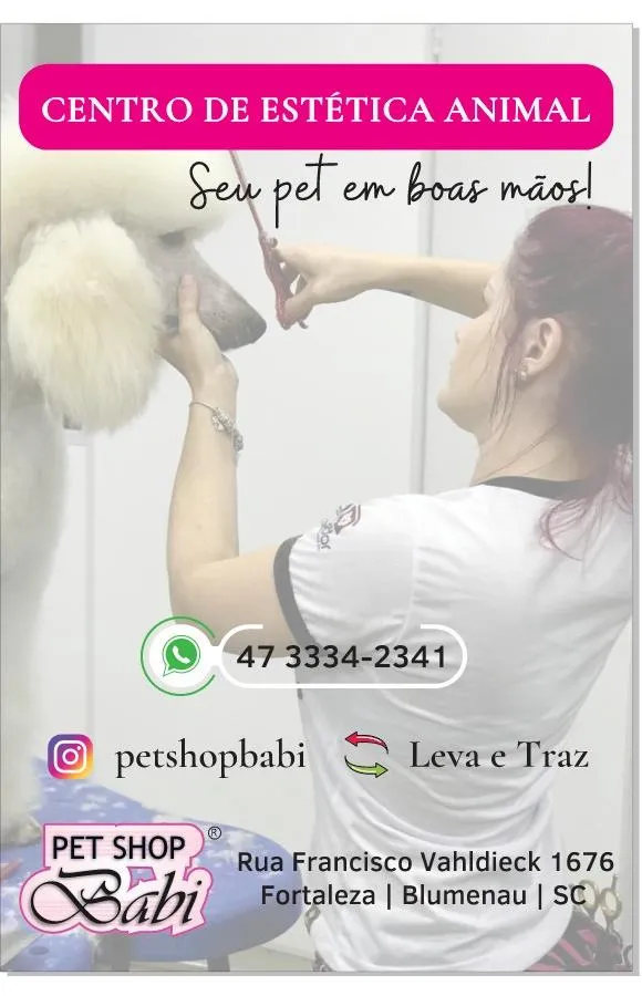Material de divulgação de Pet Shop Babi